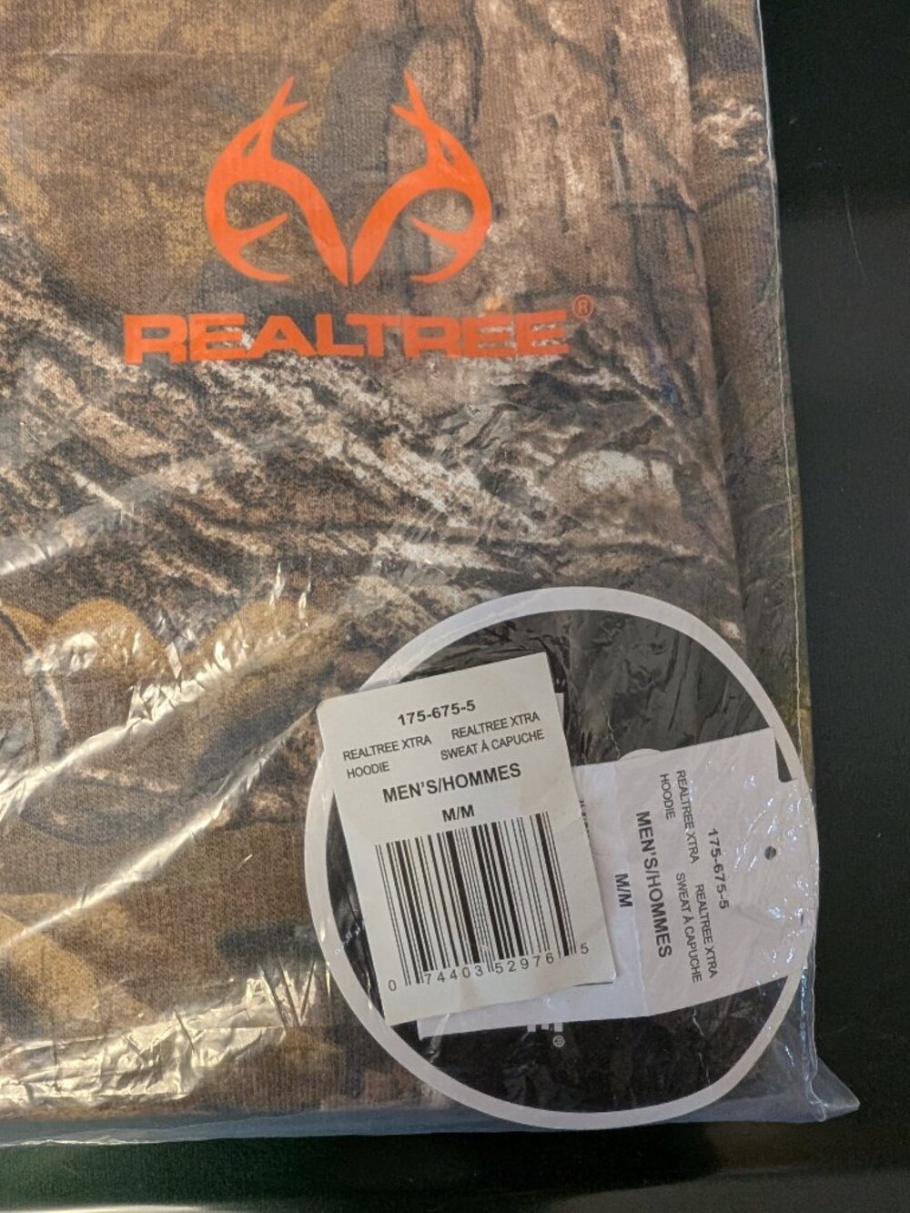 NWT Realtree Hoodie - Camouflage - size Men's M